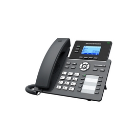 IP телефон, Grandstream, GRP2604, 6 SIP-аккаунтов, 3 линии, 2 порта GbE без PoE, ЖК-дисплей 132x64 (2.7 дюйма) с подсветкой, 8 клавиш BLF, блок питания 5 В/0.6 А