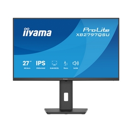 Монитор, iiyama, ProLite XB2797QSU-W1, 27", 2560 x 1440, IPS, 75Гц, 16:9, 350 кд/м, 1000:1, 1 мс, 178/178, HDMI*2, DP*1, USB A*2, USB C*2 , VESA 100*100 мм, Черный