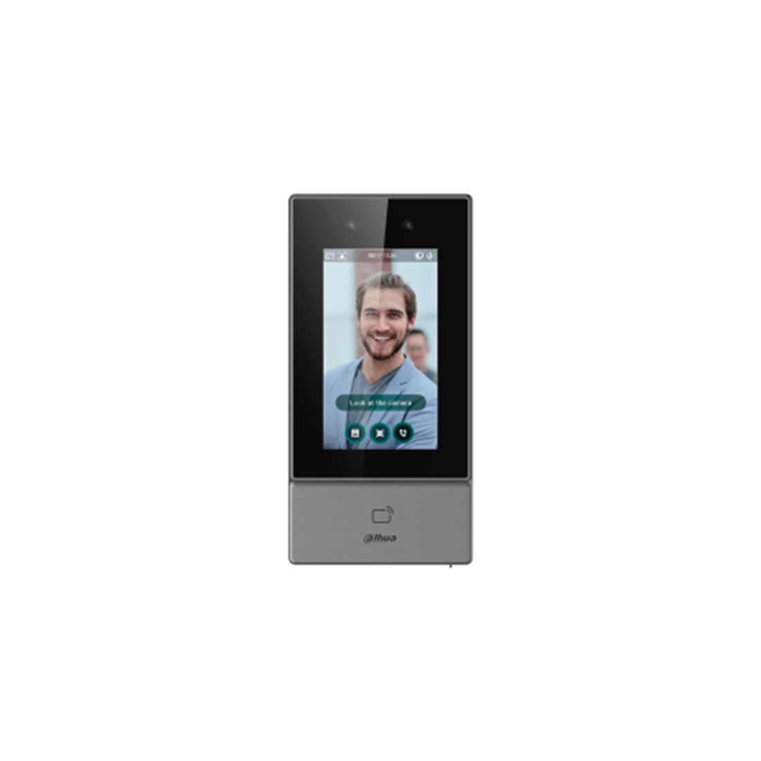 Контроллер доступа, Dahua, DHI-ASI6213S-PW (12В), 4.3'' cенсорный ЖК-дисплей с разрешением 480×272, Mifare(13,56 МГц)