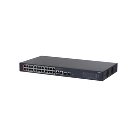 Коммутатор, Dahua, DH-CS4228-24GT, Управляемый L2, 24 порта 10/100/1000M , 2 порта 10/100/1000M (Uplink), 2 порта 10/100/1000M SFP (Uplink), –10 °C to +55 °C, Стоечный